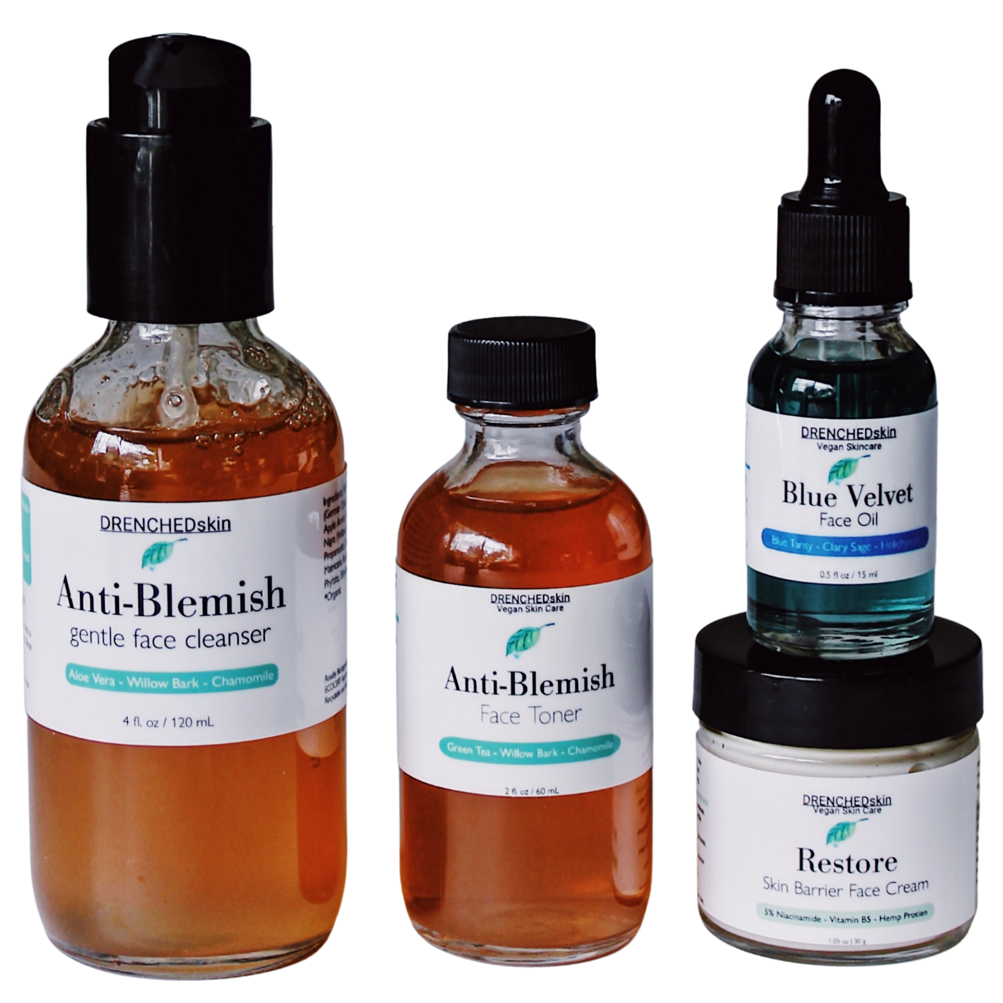 Clear Skin popular Kit #3 | All-Natural Organic Vegan Skin Care | Face Moisturizer | Handmade | Cruelty Free | Acne