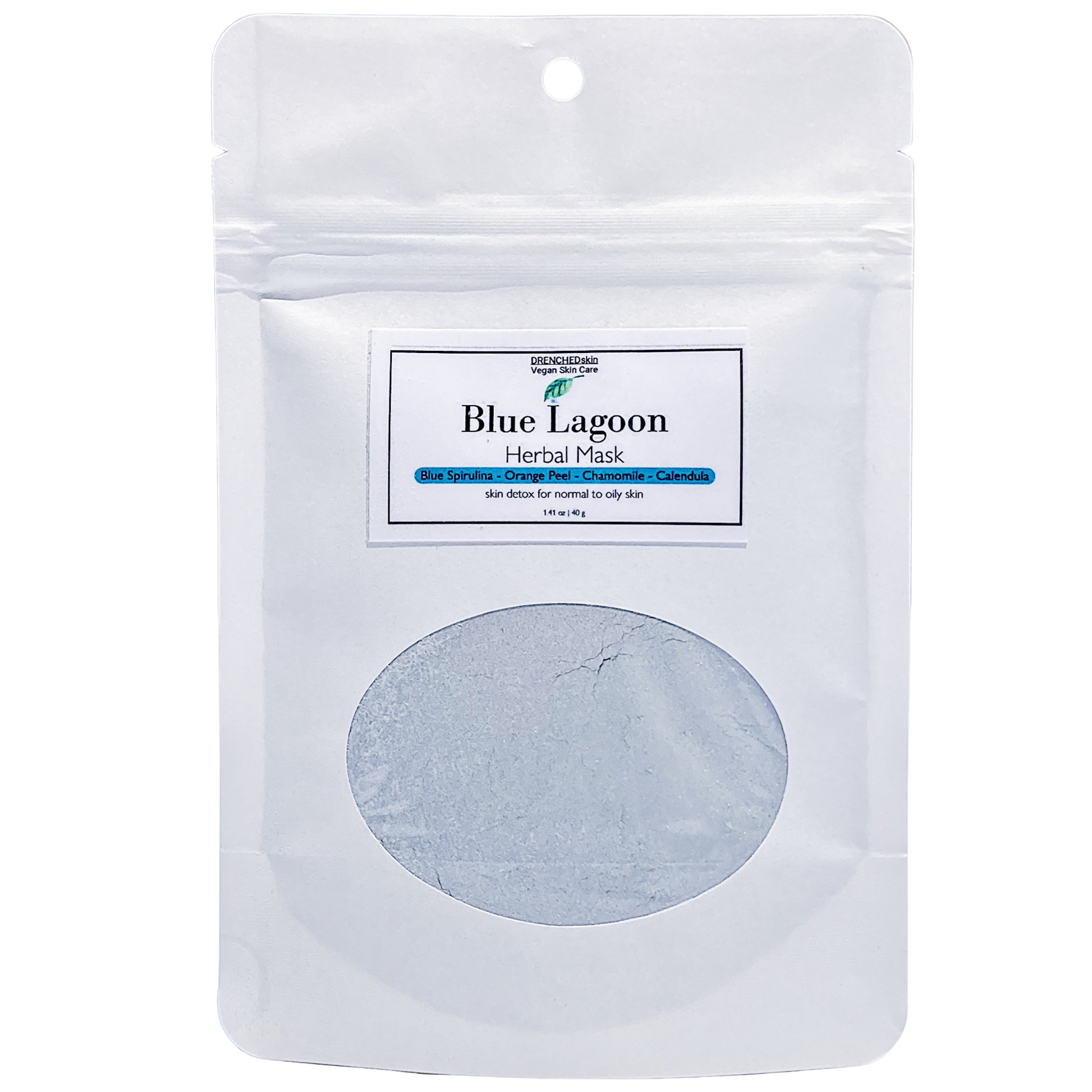 BLUE LAGOON Herbal Face Mask - DRENCHEDskin®