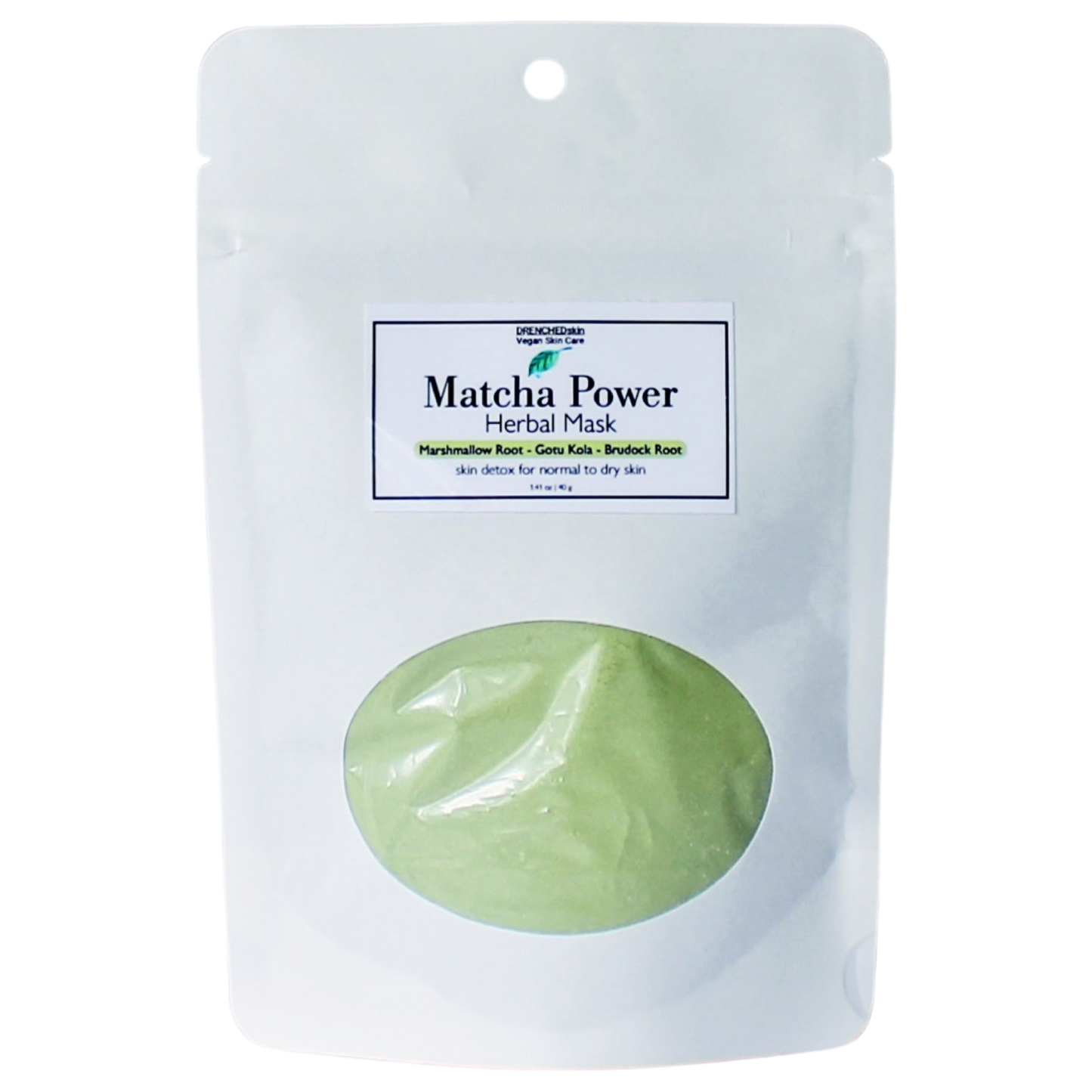 MATCHA POWER Herbal Face Mask - DRENCHEDskin®