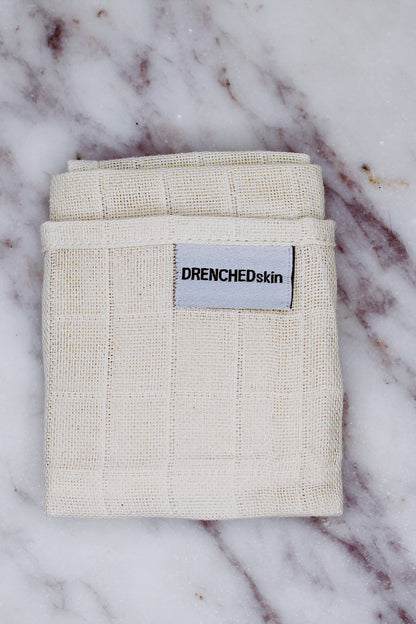 Organic Muslin Face Cloth Natural.